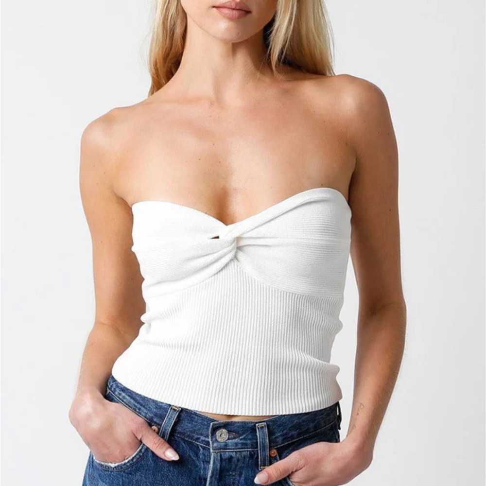 Brand new. White tube top